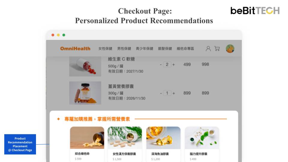 Prod Recommendation Checkout Page_EN